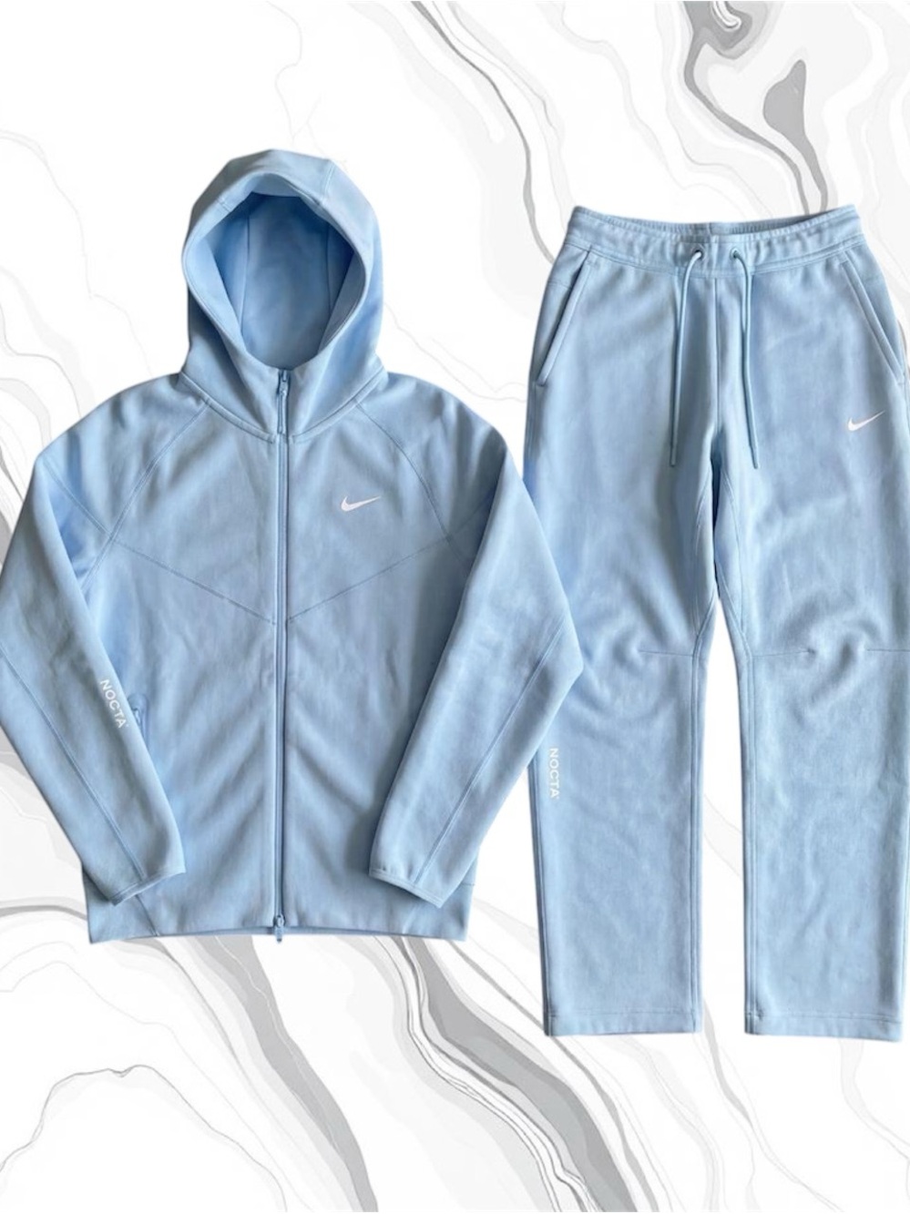 Baby Blue Nike Nocta Tech Fleece Full Tracksuit